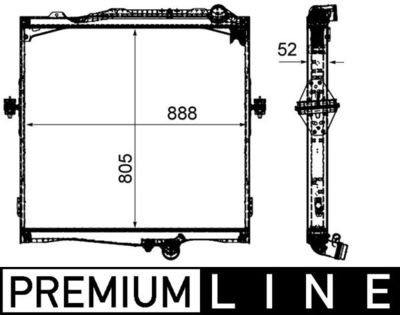 Radiateur - CR2092000P - MAHLE