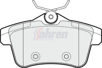 Fahren Brake Pad Set, disc brake FBP3344