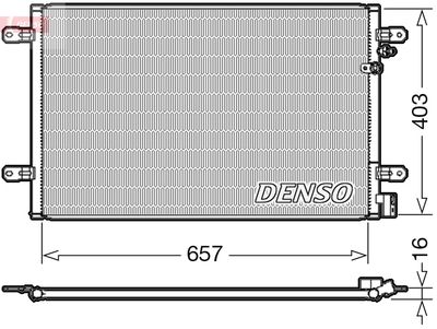 DENSO Kondensator, Klimaanlage