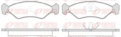 комплект спирачно феродо, дискови спирачки REMSA 0285.15