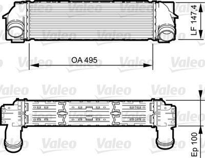 VALEO 818253 Интеркулер  для BMW X3 (Бмв X3)