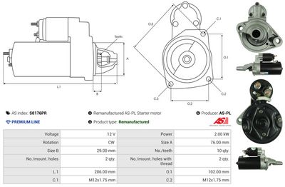 STARTER AS-PL S0176PR 4