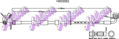 KAWE H8088Q Тормозной шланг  для OPEL INSIGNIA (Опель Инсигниа)