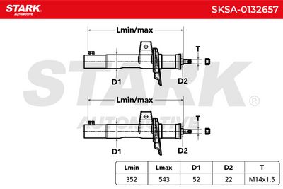 амортисьор STARK SKSA-0132657