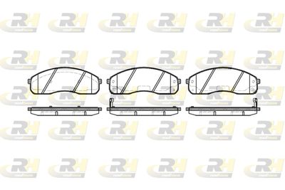 Комплект тормозных колодок, дисковый тормоз ROADHOUSE 2821.02 для KIA PREGIO
