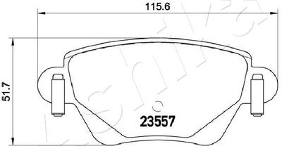 Brake Pad Set, disc brake 51-00-0305