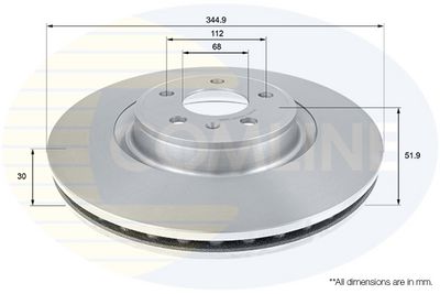 Brzdový kotouč COMLINE ADC2612V