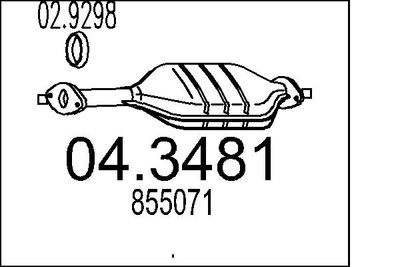 MTS 04.3481 Катализатор для OPEL ASTRA F Наклонная задняя часть (T92) 1.8 i (F08, M08, F68, M68) MTS 04.3481 Катализатор для OPEL ASTRA F Наклонная задняя часть (T92) 1.8 i (F08, M08, F68, M68)