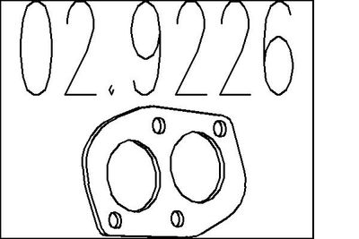 Прокладка, труба выхлопного газа MTS 02.9226 для AUTOBIANCHI Y10