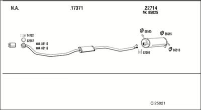 Układ wydechowy WALKER CI25021