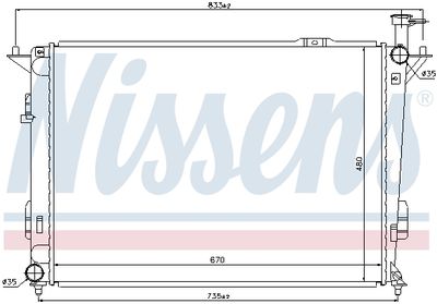 RADIATOR RACIRE MOTOR NISSENS 67522 4