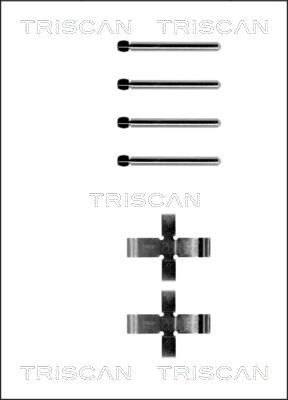 TRISCAN 8105 101141 Скобы тормозных колодок  для VW  (Фольцваген Kаефер)