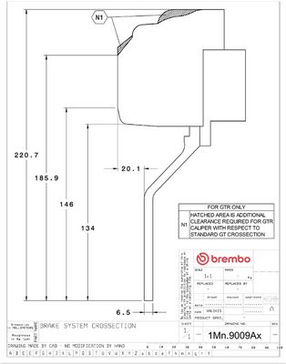BREMBO Didelio efektyvumo stabdžių komplektas