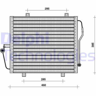 DELPHI TSP0225056 Радиатор кондиционера  для RENAULT 19 (Рено 19)