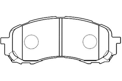 Kavo Parts Комплект тормозных колодок, дисковый тормоз