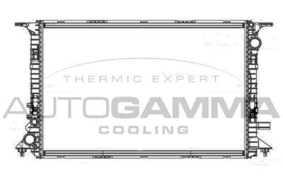 Радиатор, охлаждение двигателя AUTOGAMMA 105748 для AUDI A8