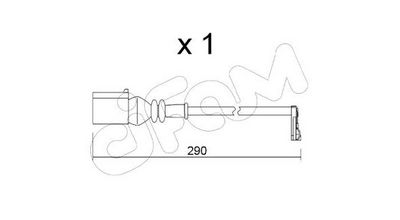 SENZOR DE AVERTIZARE UZURA PLACUTE DE FRANA