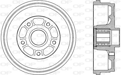 Тормозной барабан OPEN PARTS BAD9092.31 для DACIA DUSTER