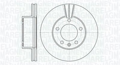 Тормозной диск MAGNETI MARELLI 361302040160 для NISSAN INTERSTAR