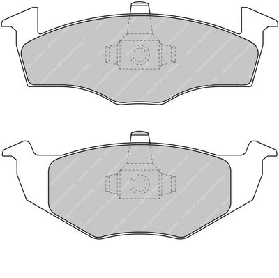 комплект спирачно феродо, дискови спирачки FERODO RACING FCP1288H