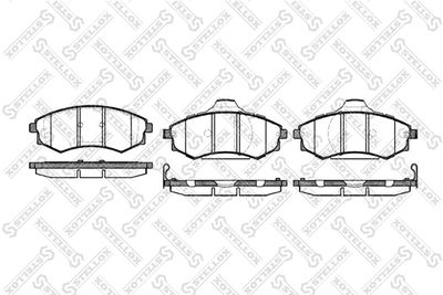 Комплект тормозных колодок, дисковый тормоз STELLOX 329 092-SX для HYUNDAI MATRIX