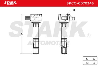 запалителна бобина STARK SKCO-0070345