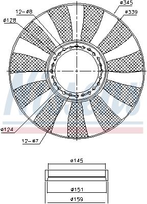 VENTILATOR RADIATOR NISSENS 85664 4