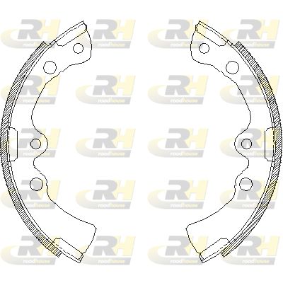 Комплект тормозных колодок ROADHOUSE 4377.00 для TOYOTA LITEACE