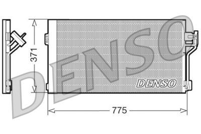 Конденсатор, кондиционер DENSO DCN17050 для MERCEDES-BENZ VITO