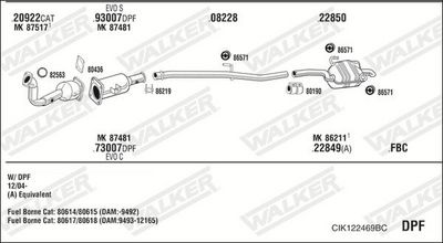 Изпускателна система WALKER CIK122469BC