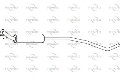 FENNO P4684 Глушитель выхлопных газов  для PEUGEOT 308 SW I (4E_, 4H_) 1.6 16V