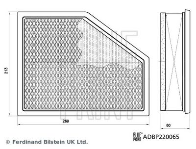 LUFTFILTER BLUE PRINT ADBP220065 2
