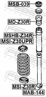 Bush, shock absorber MAB-144