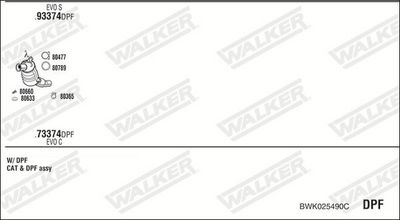 Изпускателна система WALKER BWK025490C