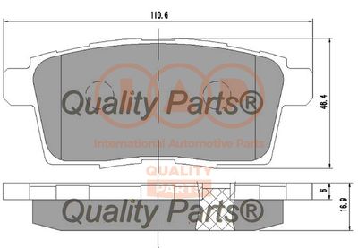 Комплект тормозных колодок, дисковый тормоз IAP QUALITY PARTS 704-11102 для MAZDA CX-9