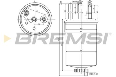 BREMSI FE0828 Топливный фильтр  для SSANGYONG  (Сан-янг Актон)