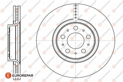 Тормозной диск EUROREPAR 1642753880 для VOLVO S60