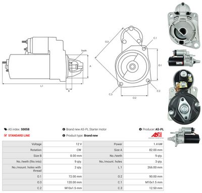 STARTER AS-PL S0058 4