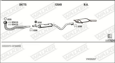 Изпускателна система WALKER VW35207