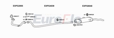 Układ wydechowy EUROFLO PG309111004A00