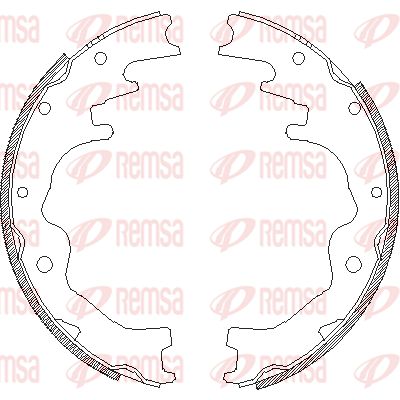 Комплект тормозных колодок REMSA 4388.00 для MAZDA MPV