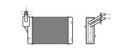 AVA QUALITY COOLING Kachelradiateur, interieurverwarming (VN6069)