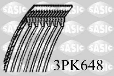 Поликлиновой ремень SASIC 3PK648 для FORD MAVERICK