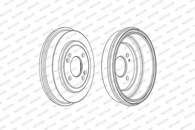 BREMSTROMMEL FERODO FDR329755 2