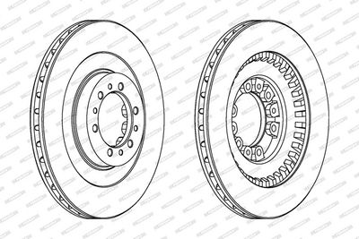 BREMSSCHEIBE FERODO DDF1212 1