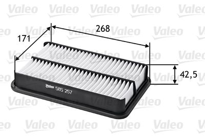 Воздушный фильтр VALEO 585257 для MAZDA XEDOS