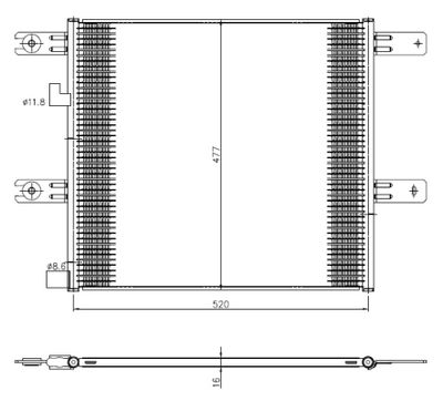 Kondensor, klimatanläggning NRF 350508