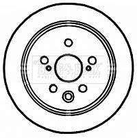 BORG & BECK BBD4714 Тормозные диски  для LEXUS IS II (_E2_) 200d (ALE20_)