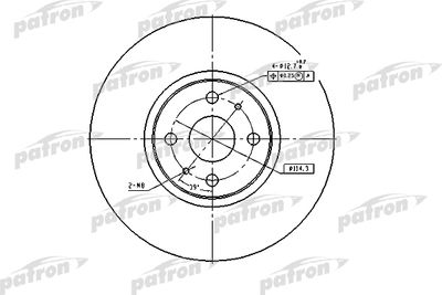 Тормозной диск PATRON PBD4158 для HYUNDAI SONATA