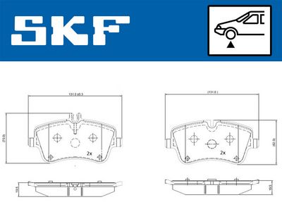 Brake Pad Set, disc brake VKBP 80081